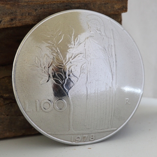 手工银钎雅典娜真币扣财布扣钱包装饰扣养牛扣皮雕皮艺五金配饰