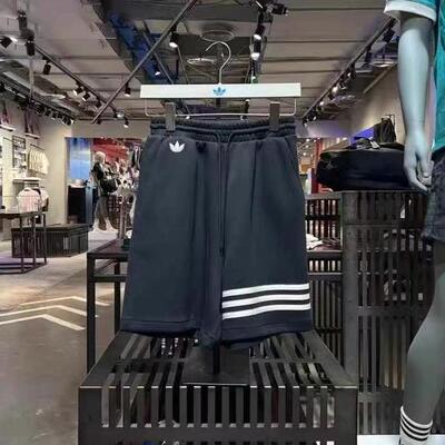 Adidas/阿迪达斯正品夏季新款三叶草男子宽松运动休闲短裤HN6594
