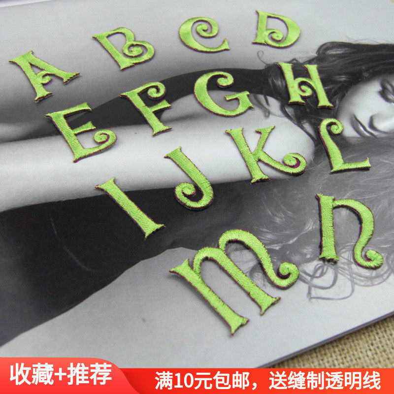 green 26 english letter Cloth sticker The original single- Exit Embroidery DIY combination decorate Patch ironing Gum pastein the Home Fabric , Sew DIY Material,Tools and finished products , Sew DIY Fitting/Accessories/Accessories , Fabric sticker  category - from Buy2taobao.com to provide professional Taobao agent buy service