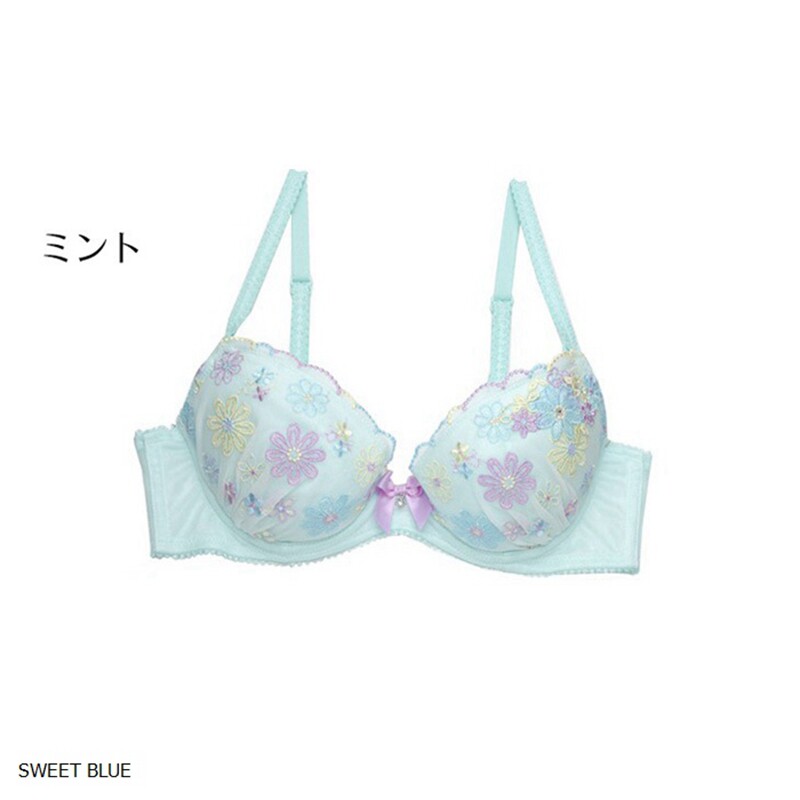 日单少女内衣70e 日系多款甜美蕾丝薄棉杯聚拢单文胸70e