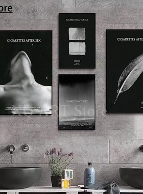 Modern Women Cigarettes After Sex Black Canvas Art Posters