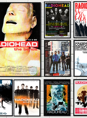 Scandinavian Classic Vintage Art Rock Band Radiohead Posters