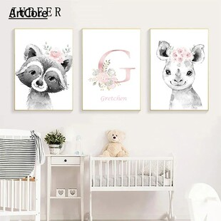 Animal Poster Decoration Bedroom Girl Room Wall Painting