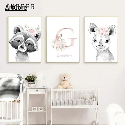 动物海报装饰卧室女孩房间壁画