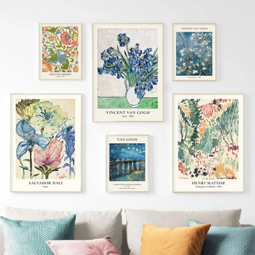 Van Gogh Star Vase Series Poster Wall Art Matisse Flower
