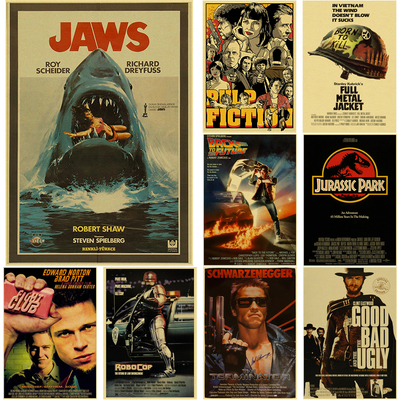 Nostalgic Classic Movie Collection Poster Retro Cafe Bar Art