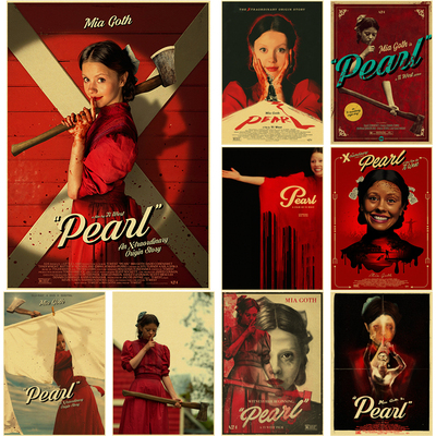 Retro Pearl Posters 2022 Horror Movie Prints Film X Vintage