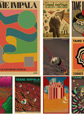 Tame Impala Psychedelic Poster Rock Music Band Art Posters