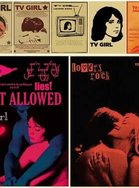 TV Girl Poster Who Really Cares/French Exit Lovers Posters