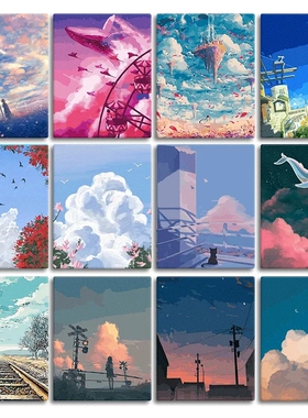 Cartoon Oil Canvas Wall Poster Picture Home Decor Painting