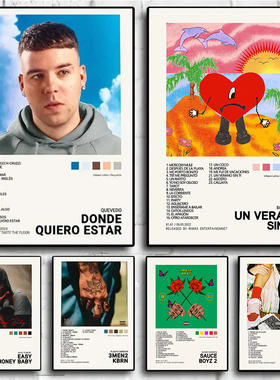 Nordic Pop Rapper Quevedo Poster Aesthetics Mora Feid Eladio