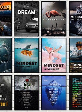 Animal Motivational Quote Canvas Painting Poster Canvas