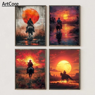 Classic Retro Game Cowboy Character Red Dead Redemption 2