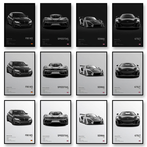 SENNA 720S ARTURA Canvas Wall Art Poster P1 765LT Supercar