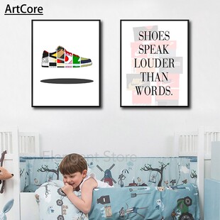 Fashion Sneaker Box Wall Posters Art Modern Sneakerhead
