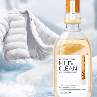 D.SIIS&vilosi羽绒服清洗剂专用洗衣液水洗机洗蓬松不伤手洗涤剂