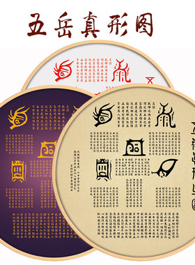 五岳真形图挂画修真图内真图