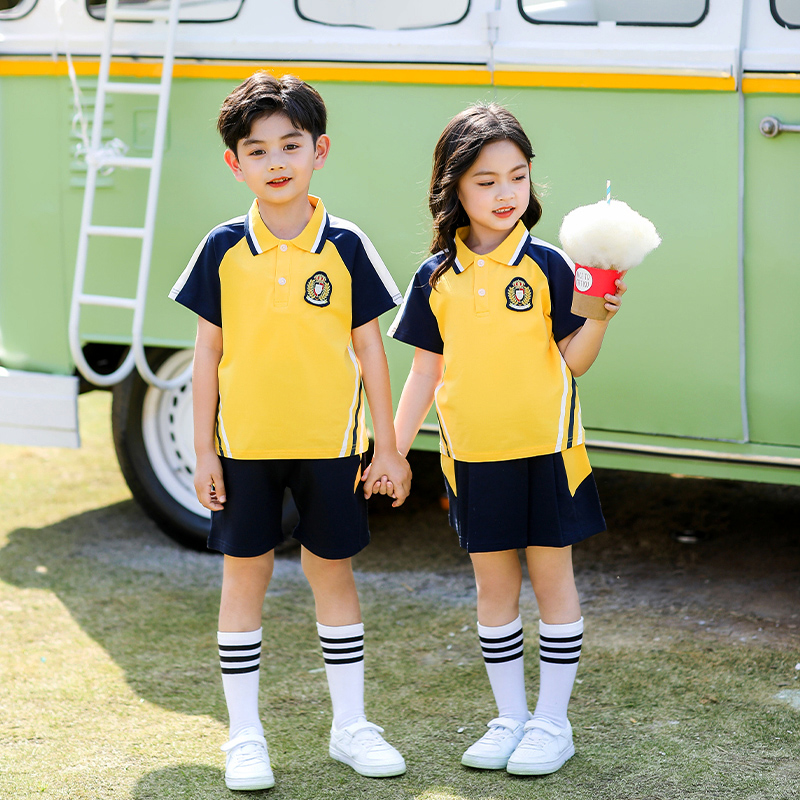 幼儿园园服夏季英伦风儿童班服套装小学生校服夏天六一毕业拍照服