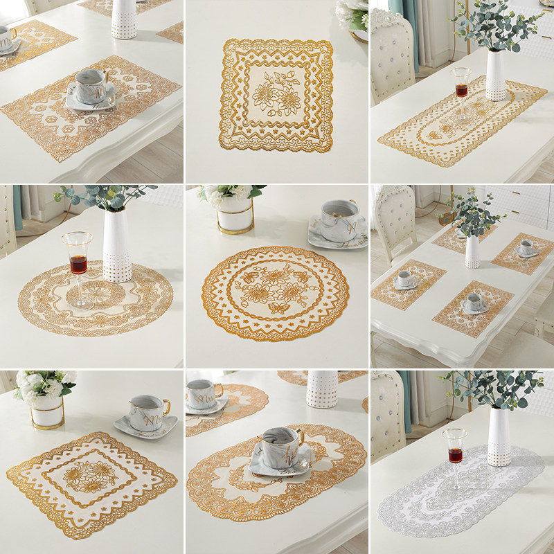 欧式烫金色西餐垫防烫隔热茶几垫果盘碟子碗垫酒店KTV咖啡垫杯垫,居家布艺,餐垫,淘宝优惠券,粉丝福利购,淘宝优惠卷
