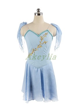 Cupid 浅蓝色专业芭蕾舞爱神丘比特表演出服国际比赛定制成人儿童