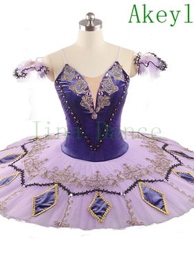 Jina Dance紫色小丑变奏芭蕾裙tutu量身定制芭蕾舞演出服国际比赛