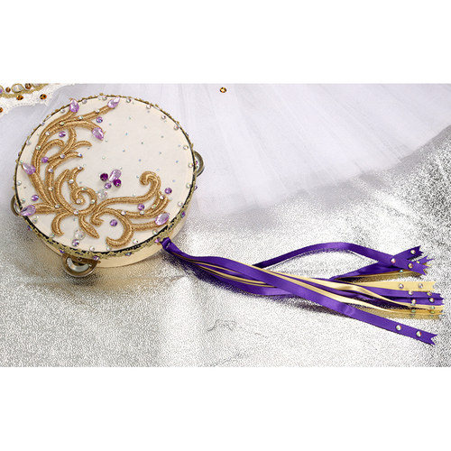 专业手工铃鼓芭蕾舞艾斯米拉达比赛专用考级道具演出比赛木制手鼓