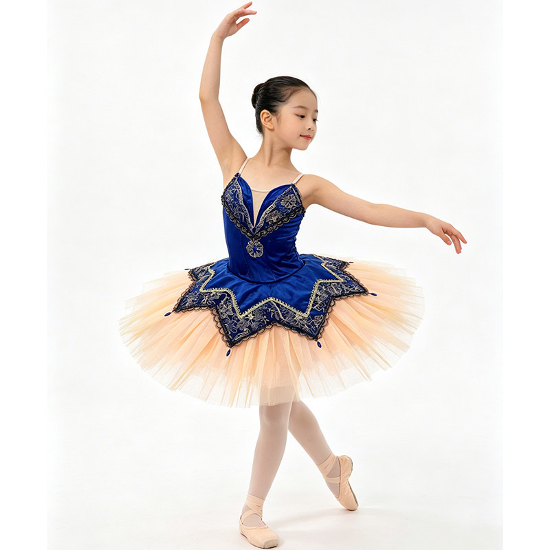 Akeylia 高质量蕾舞裙演出服7层硬纱丝绒ballet tutu定制国际比赛