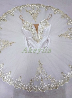 白色芭蕾舞裙tutu盘裙仙女舞台服装定制丝绒浅紫色芭蕾比赛