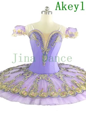 Jina Dance 专业芭蕾舞裙紫色Ballet tutu裙演出比赛服装量身定制