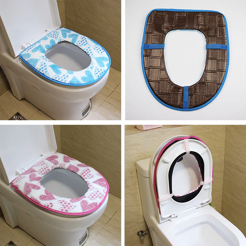 冬新款通用型马桶垫子坐便垫粘贴式抗菌马桶座圈加厚坐便器套坐垫