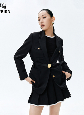 太平鸟女装年春季款斯文西装A1BAE1428