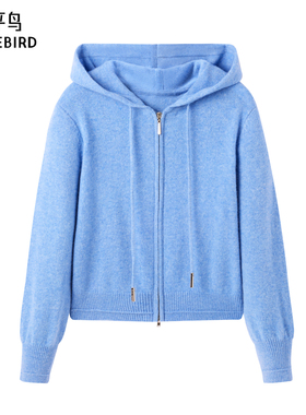 太平鸟年冬季款连帽双开拉链衫A1EAE4494