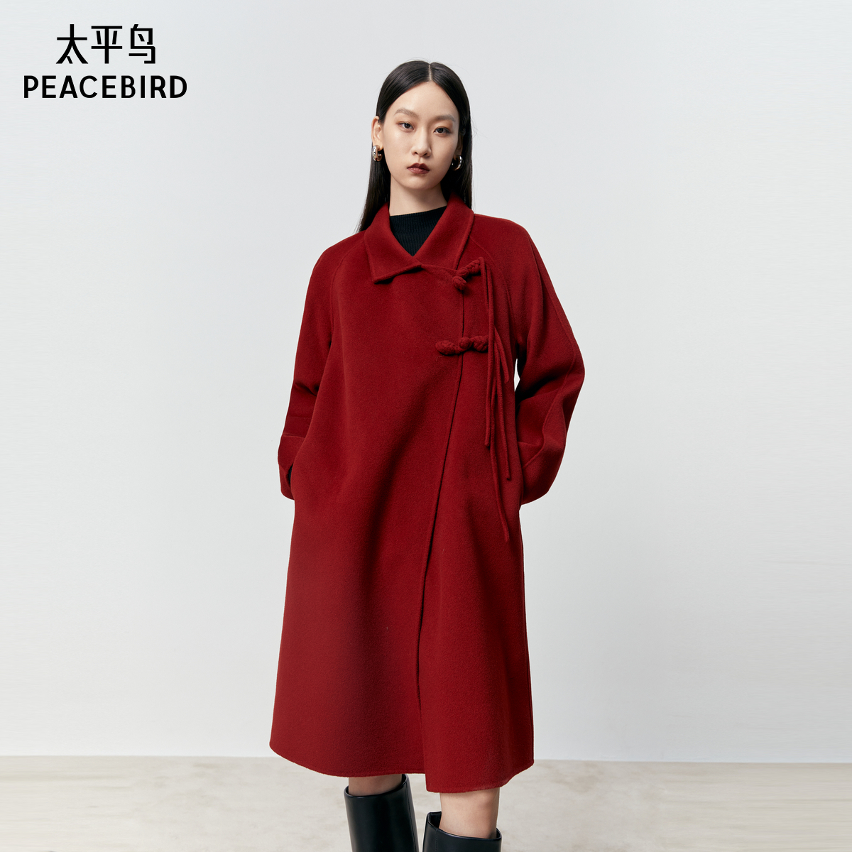 双面呢大衣PEACEBIRD/太平鸟