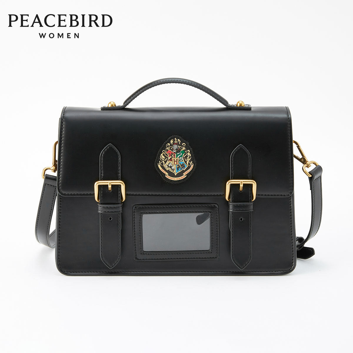 【哈利波特联名】太平鸟英伦学院风PU斜挎包女2020秋冬新款手提包