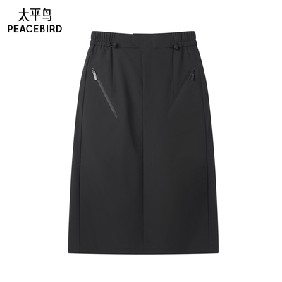 太平鸟年冬季款时尚加绒冲锋长裙A3GFE4407