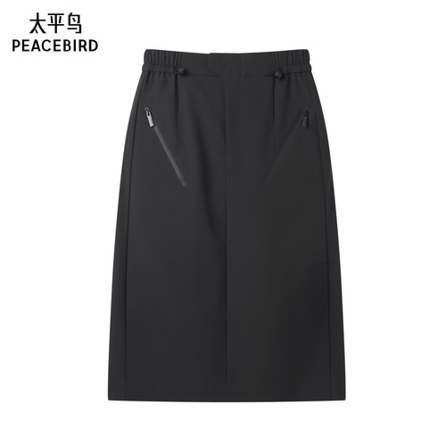 太平鸟年冬季款时尚加绒冲锋长裙A3GFE4407