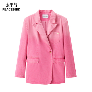 渐变牛仔西装 款 A3BAE1374 年春季 太平鸟女装