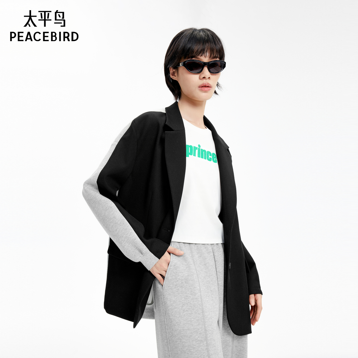 太平鸟prince联名年秋季款针织西装A3BAE3363