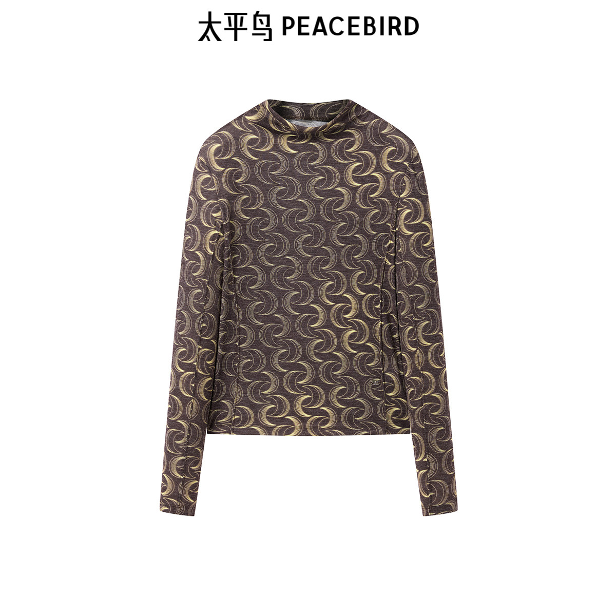 【商场同款】太平鸟2024年冬季款热力感印花打底衫A3CPE4459
