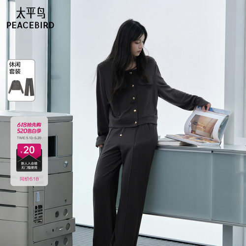 太平鸟女装2025年秋季款品质针织套装女A1FCE3485