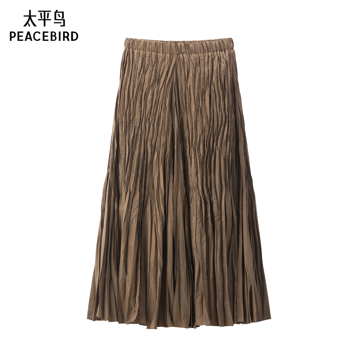 不规则褶皱长裙