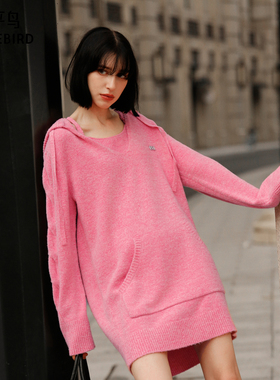 太平鸟2025年冬季款假两件毛织连衣裙A3FAE4323