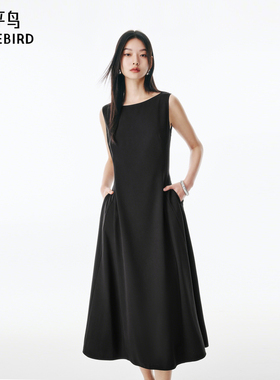 【商场同款】太平鸟女装2025年夏季新款无袖连衣裙A1FAF241