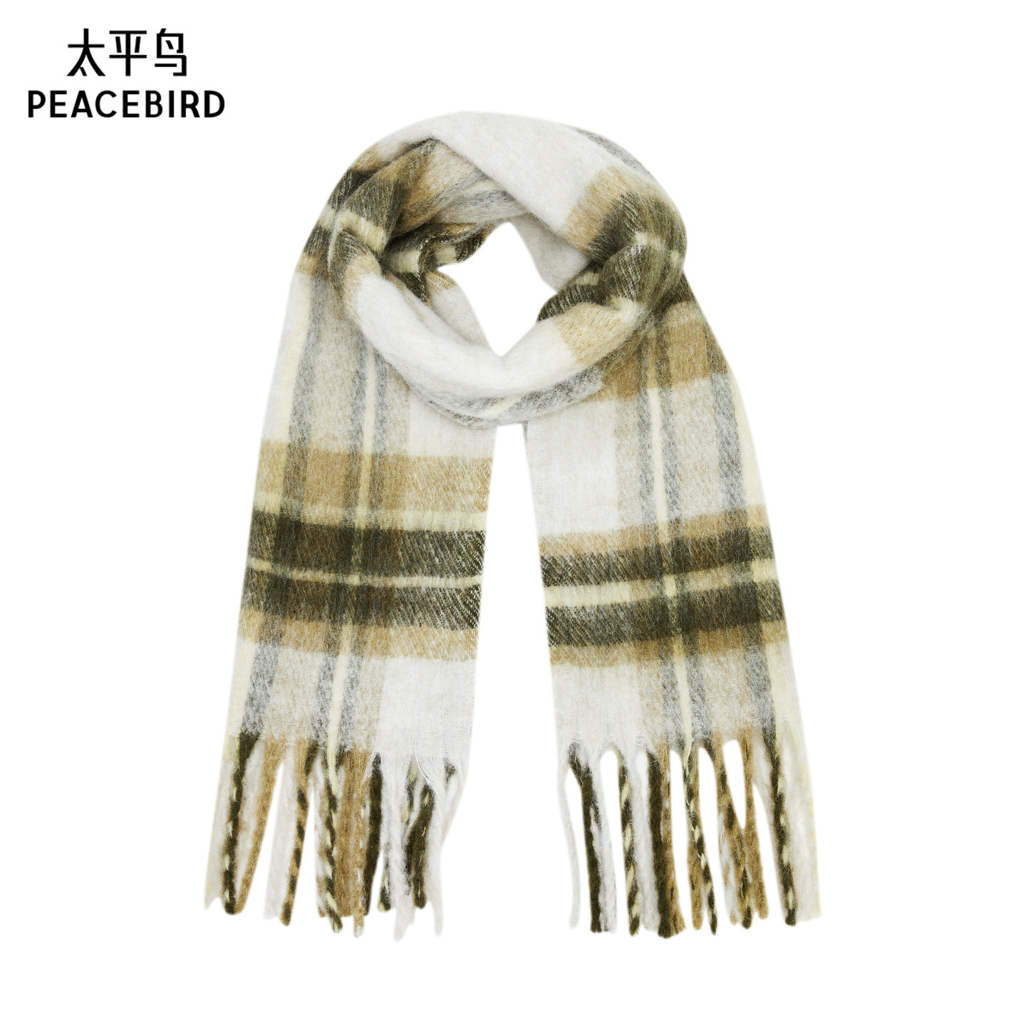 【商场同款】太平鸟2025年新款保暖格纹围巾丝巾女品质A3YBF421F,服饰配件/皮带/帽子/围巾,围巾/丝巾/披肩,淘宝优惠券,粉丝福利购,淘宝优惠卷