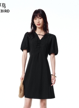 【商场同款】太平鸟女装2025年夏季新款凉感连衣裙A1FAF2488