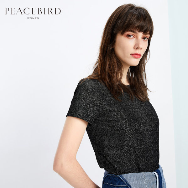 太平鸟 18年新款 女式宽松chic短袖T恤 天猫优惠券折后￥59包邮（￥99-40）2色可选