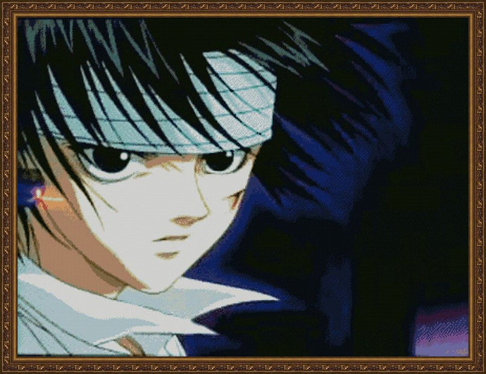 【精准印花可定制】全职猎人十字绣*库洛洛鲁西鲁客厅挂图*非成品