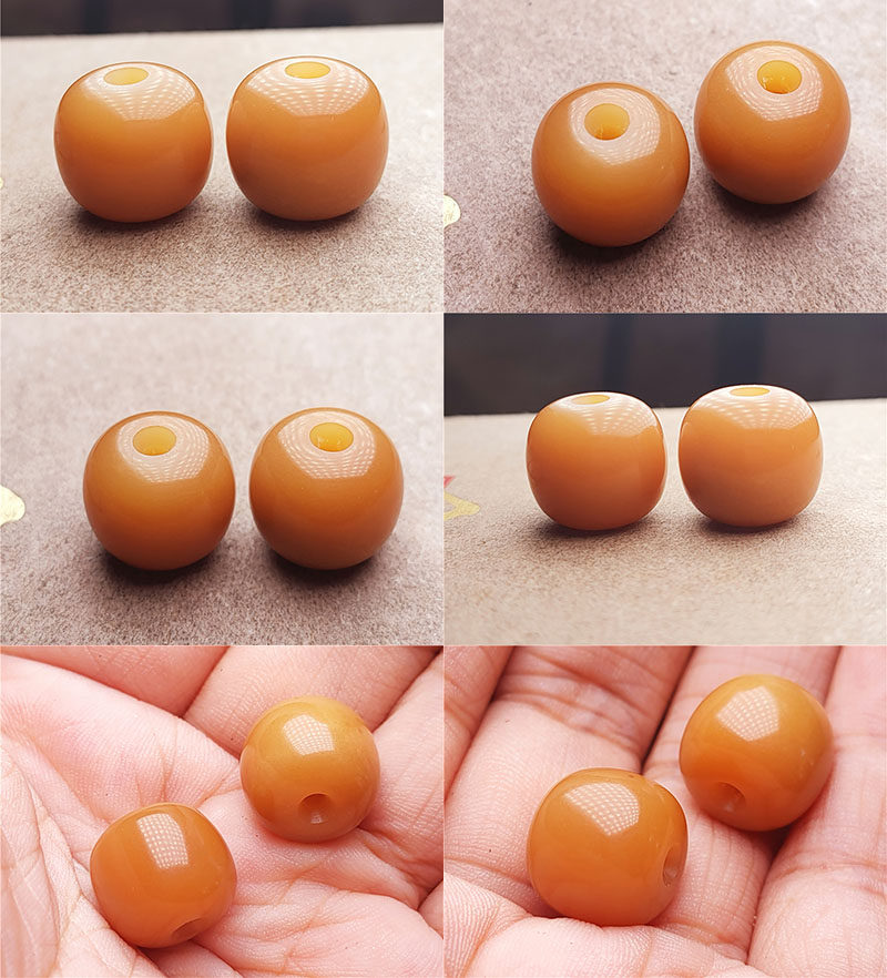 버마어 자연 풍화 노란색 보리 뿌리 휴대용 그라디언트 팔찌 무지개 색상 수제 원래 생태 불교 구슬 남성과 여성 액세서리