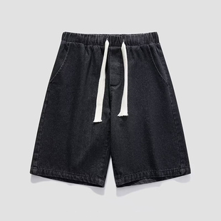 中裤 潮流美式 休闲五分裤 男夏季 子男士 薄款 潮牌男生裤 牛仔短裤 男款