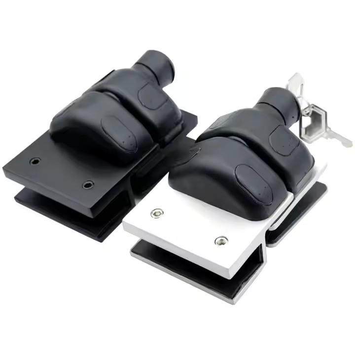 厂家直销不锈钢插销门玻璃门锁全不锈钢门锁玻璃隔断磁吸门锁